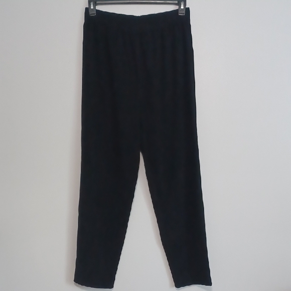 BRIGGS NEW YORK black pants with elastic waist.  Pullon pants.  Size MEDIUM - Picture 1 of 16